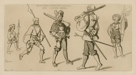 Bewaffnete Männer, Anfang des 16. Jahrhunderts