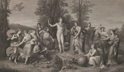 Apollo und die Musen auf dem Parnass, 1784