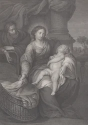 Die Heilige Familie mit dem schlafenden Christuskind im Schoß der Jungfrau, 1786