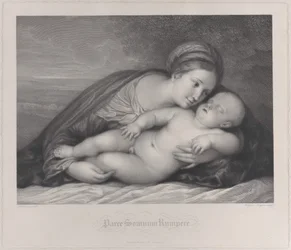 Die Madonna umarmt das schlafende Christuskind, 1797