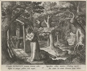 Heiliger Patroclus von Néris als Einsiedler