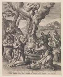 Opfer von Noah nach der Sintflut