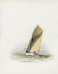 Boot (Gabare) auf der Gironde-Mündung