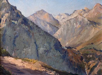 Morgensonne auf den Bergen, Pyrenäen