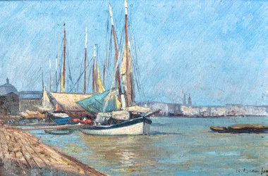 Ansicht des Hafens von Bordeaux