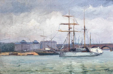 Ansicht des Hafens von Bordeaux