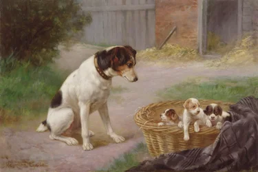 Eine stolze Mutter, ca. 1910