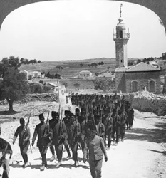 Besiegte türkische Soldaten, Palästina, Erster Weltkrieg, ca. 1917-1918