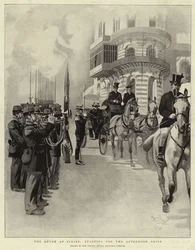 Die Königin in Cimiez, Abfahrt zur Nachmittagsfahrt