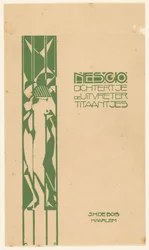 Einbandentwurf für: Nescio, Dichtertje, de uitvreter und titaantjes, 1918