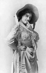 Evie Greene 1876-1917, englische Schauspielerin, 1902-1903