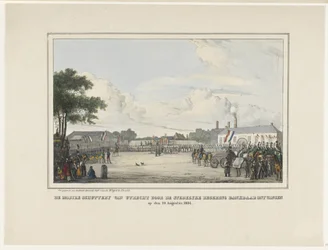 Die Mobile Schuttery von Utrecht dankbar empfangen durch die Städtische Regierung am 19. August 1834