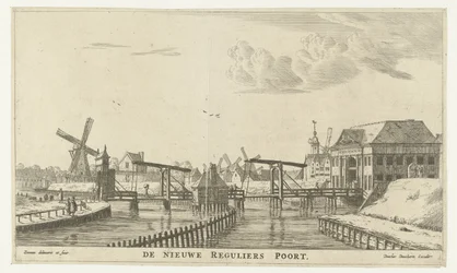 Ansicht des Dritten Regulierspoort in Amsterdam