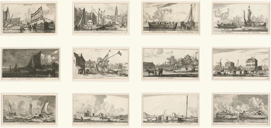 Verschiedene Schiffe und Ansichten von Amsterdam: Teil III