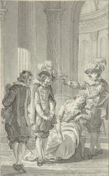 Illustration für das Theaterstück Ines de Castro von Rhijnvis Feith