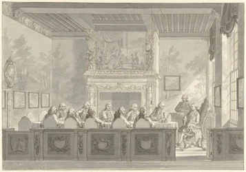 Einsetzung von Prinz Wilhelm V. im Kollegium der Admiralität in Amsterdam