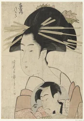 Die Kurtisane Tsukasa aus dem Ogiya-Haus