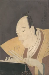 Der Jo-ruri Erzähler Tomimoto Buzendaya, ca. 1795