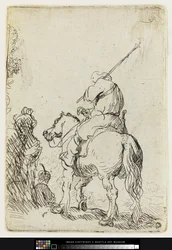 Ein Soldat mit Turban zu Pferd, um 1632