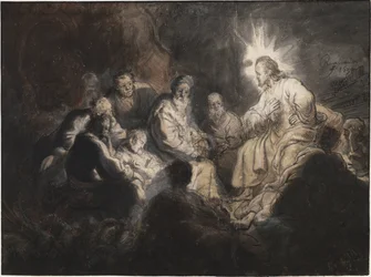 Christus und seine Jünger im Garten Gethsemane