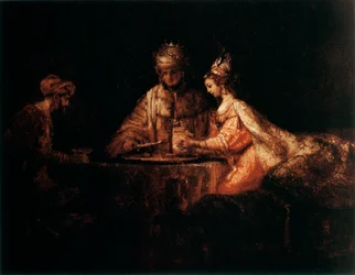 Assuerus, Haman und Esther, 1660