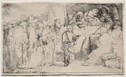 Christus im Disput mit den Doktoren: Eine Skizze, 1652