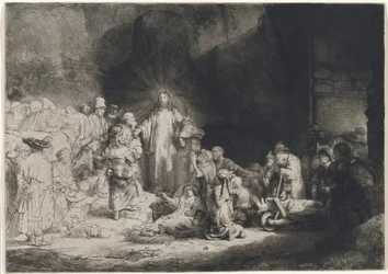 Christus predigt (Der Hundert-Gulden-Druck)