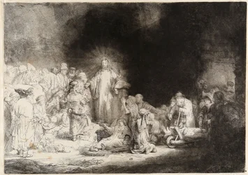 Christus heilt die Kranken Der Hundert-Gulden-Druck