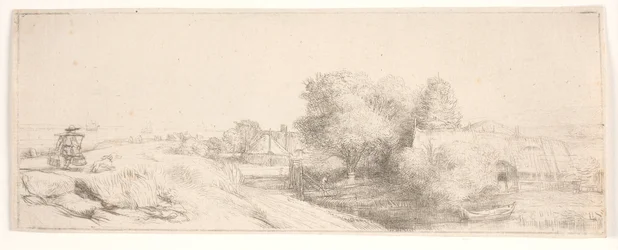 Gegenprobe von "Landschaft mit einem Milchmann"