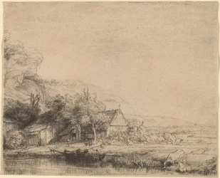 Landschaft mit einer Kuh