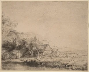 Landschaft mit einer Kuh