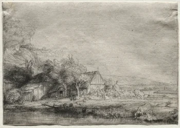 Landschaft mit einer Kuh, um 1650