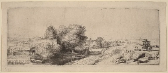Landschaft mit einem Milchmann