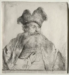 Alter Mann mit geteilter Pelzmütze, 1640