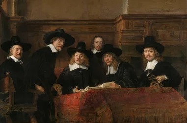 Porträt der Vorsteher der Tuchmacherzunft in Amsterdam. 1662