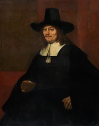 Porträt eines Mannes mit hohem Hut, ca. 1663