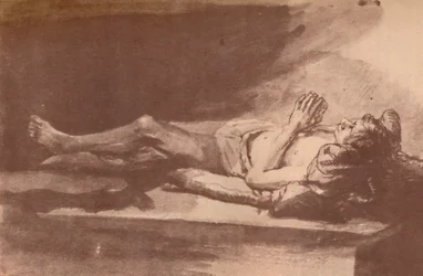 Rembrandt - Studie eines liegenden Modells, 1903