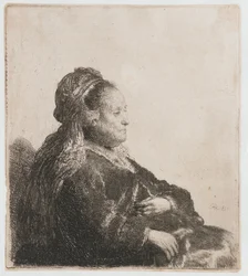 Rembrandts Mutter sitzend
