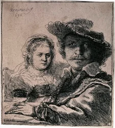 Selbstporträt mit Saskia, 1636