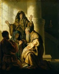 Simeon und Hannah im Tempel, um 1627