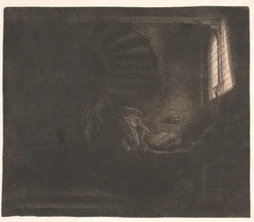 St. Hieronymus in einer dunklen Kammer
