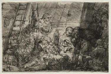 Die Beschneidung im Stall, 1654