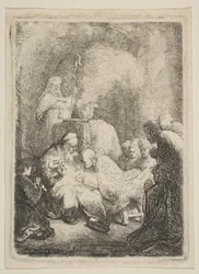 Die Beschneidung: Kleine Platte, ca. 1630
