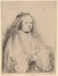 Die kleine jüdische Braut Saskia als Heilige Katharina