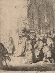 Die Darstellung im Tempel mit dem Engel: Kleine Platte