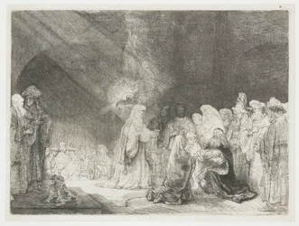 Die Darstellung im Tempel: länglicher Druck