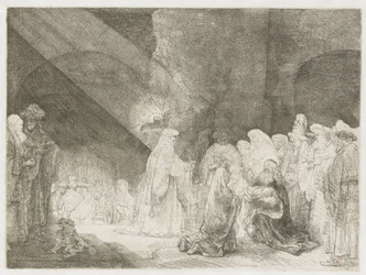 Die Darstellung im Tempel: länglicher Druck