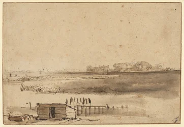 Ansicht von Houtewael in der Nähe des Sint Anthoniespoort [recto]