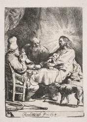 Abendmahl in Emmaus (kleine Platte)