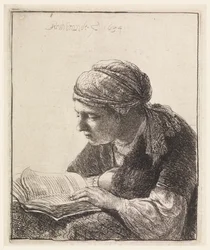 Frau beim Lesen
